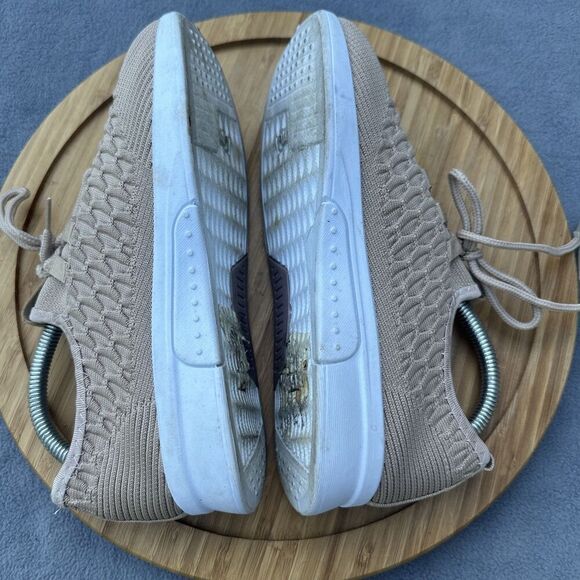 Danskin Honor Lace Up Sneakers Knit Stretch Walking Shoes Womens Size 7 Tan - Picture 7 of 10